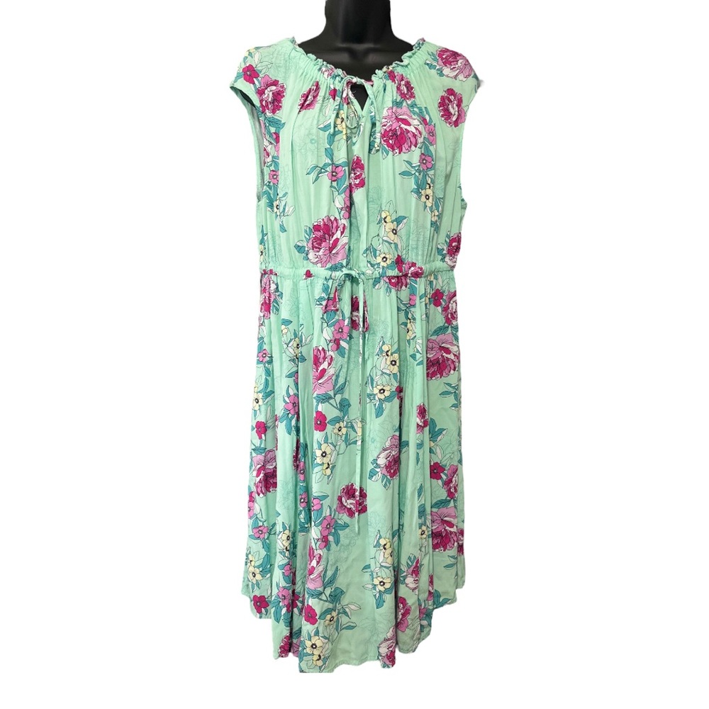 Mini Challis Tie-Front Skater Dress Size 2